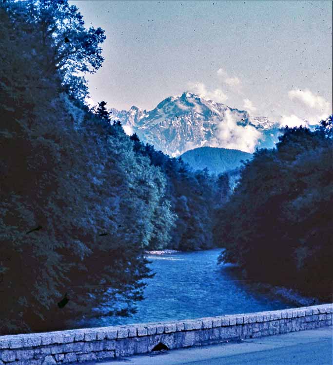 snow-covered mountain scene